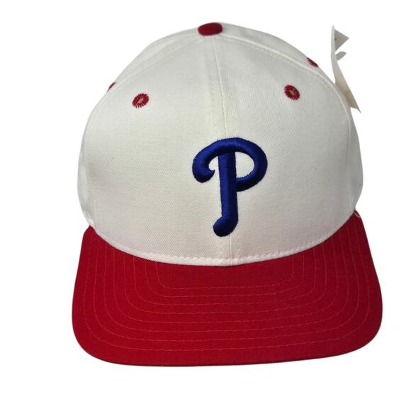 New Era Other - VTG New Era Philadelphia Phillies Pro Model Dupont Visor Snapback Hat 90's NWT